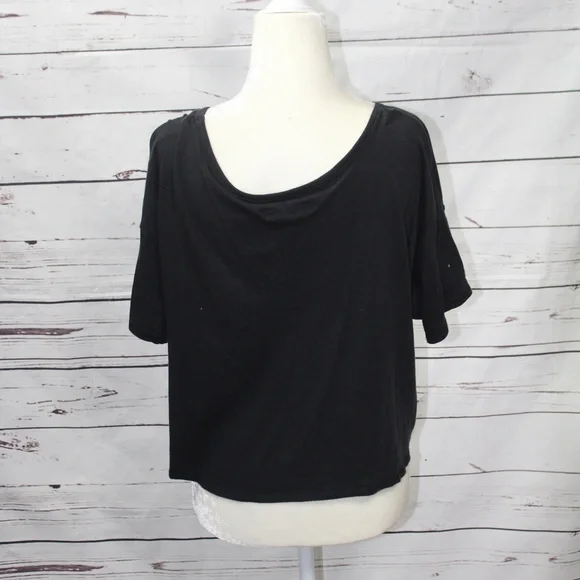 Hollister Black Crop Top Size L - Picture 6 of 6